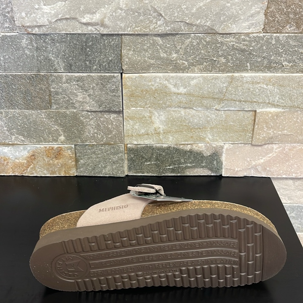 Mephisto Women's Helen Thong Sandals – Comfortable Cork Footbed Leather Sandals - Picture 8 of 8